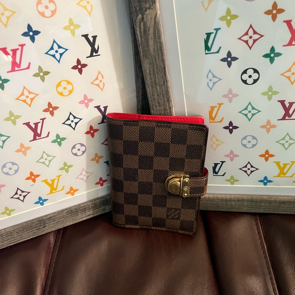 EUC Louis Vuitton PM Damier Ebene agenda Date code CA1006